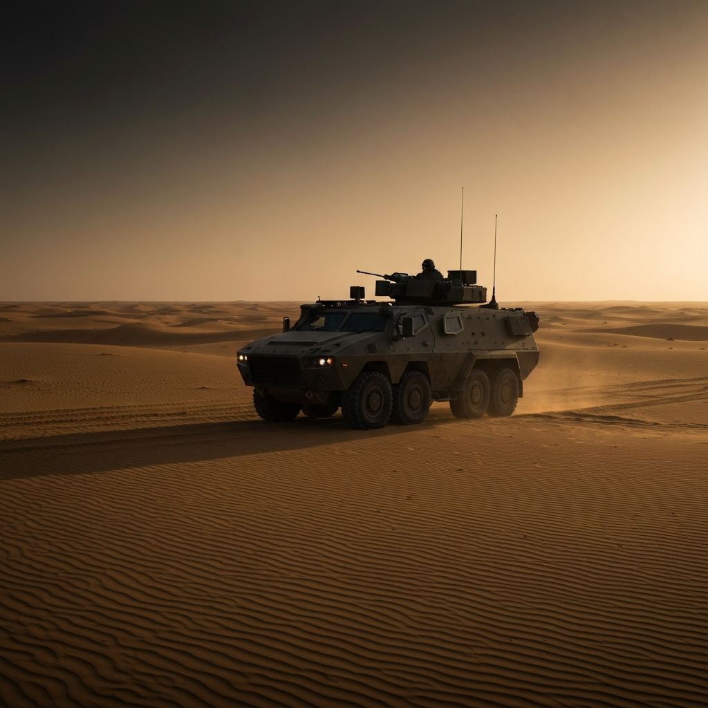 Modern armored military vehicle